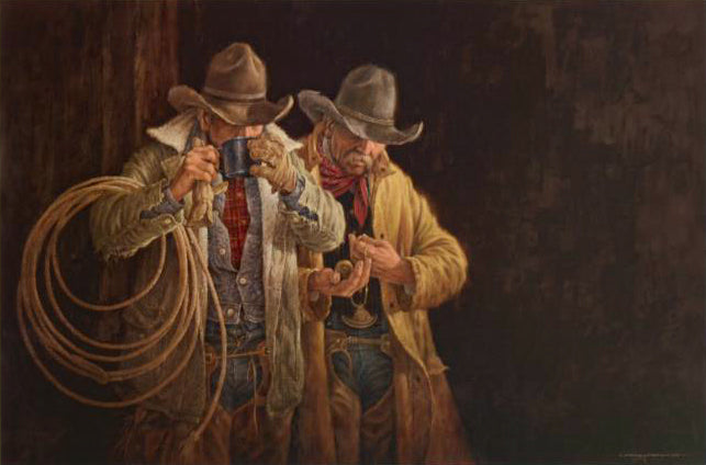 5:00 AM Larry Fanning Lithograph on Paper Artist Hand Signed and Numbered