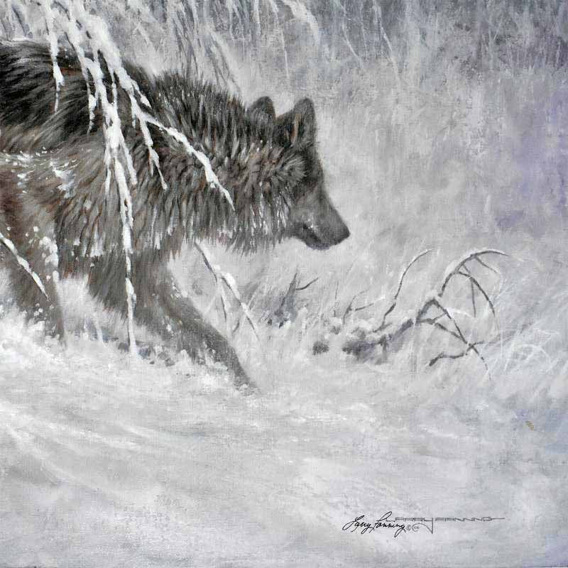 Edge of Winter Larry Fanning Artist Proof Giclée on Canvas Artist Hand Signed and AP Numbered