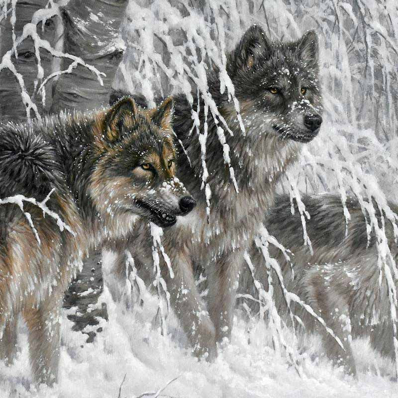 Edge of Winter Larry Fanning Artist Proof Giclée on Canvas Artist Hand Signed and AP Numbered