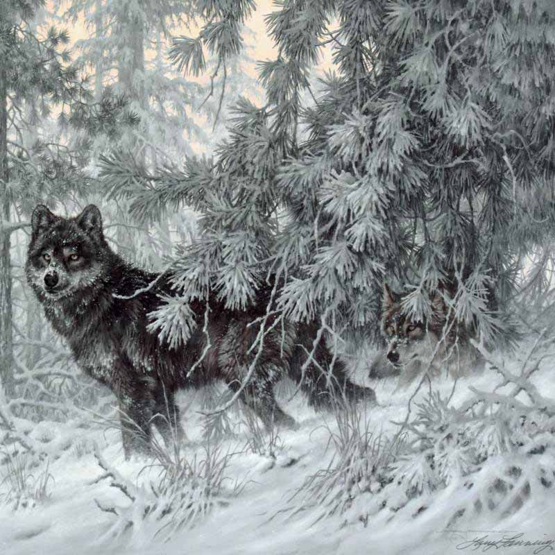 Phantom of the North Larry Fanning Lithograph Print on Paper Artist Hand Signed