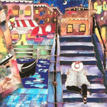 Venice Afternoon Linnea Pergola Canvas Giclée Print Artist Hand Signed and Numbered