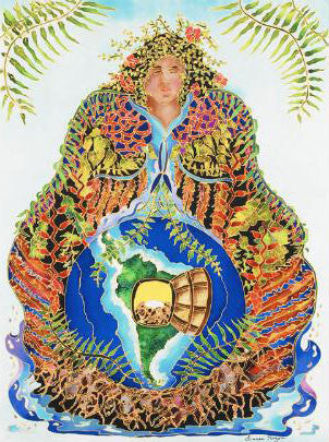 Earth Mother Linnea Pergola Canvas Giclée Print Artist Hand Signed and Numbered