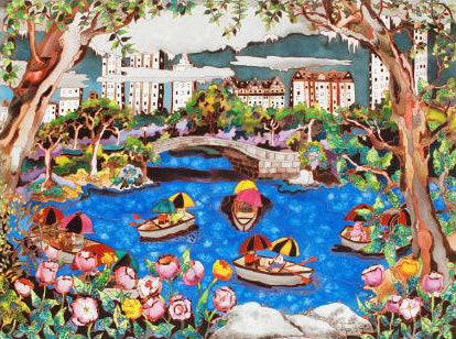 Spring in NYC Linnea Pergola Canvas Giclée Print Artist Hand Signed and Numbered