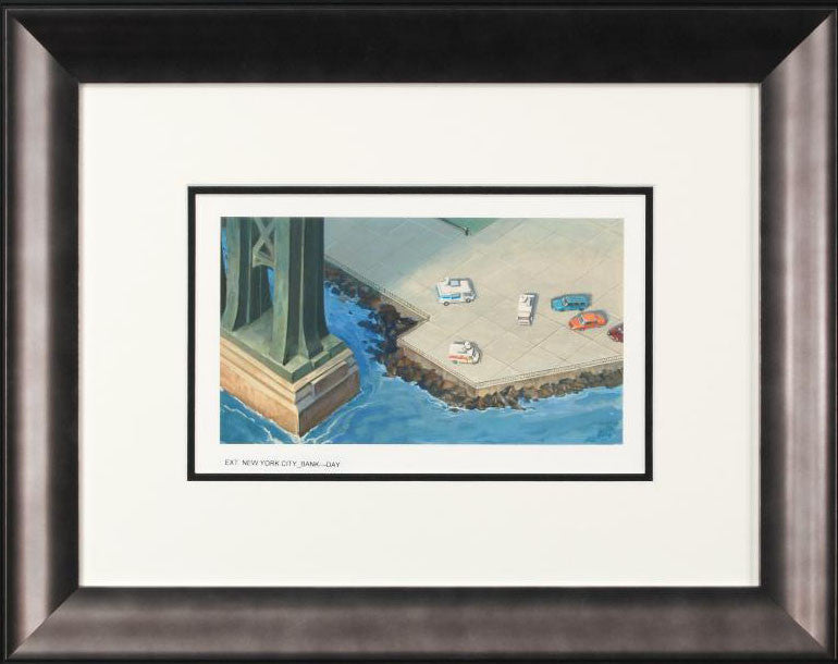 Ultimate Avengers Movie Marvel Studios Original Production Background Painting-Framed