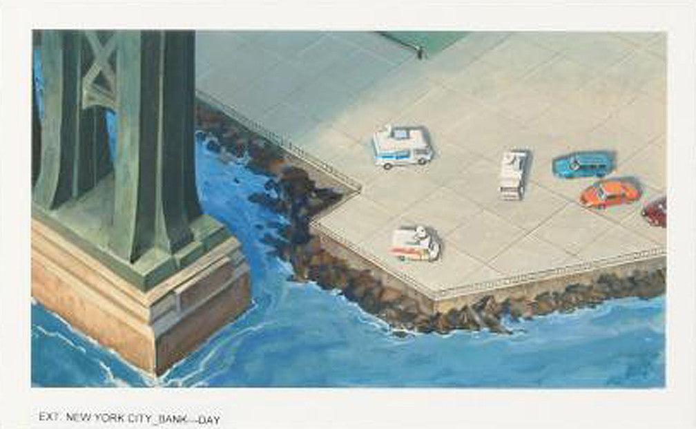 Ultimate Avengers Movie Marvel Studios Original Production Background Painting-Framed