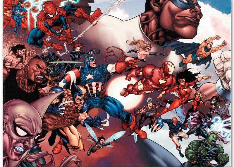 What If Civil War 1 Marvel Comics Artist Harvey Tolibao Canvas Giclée Print Numbered
