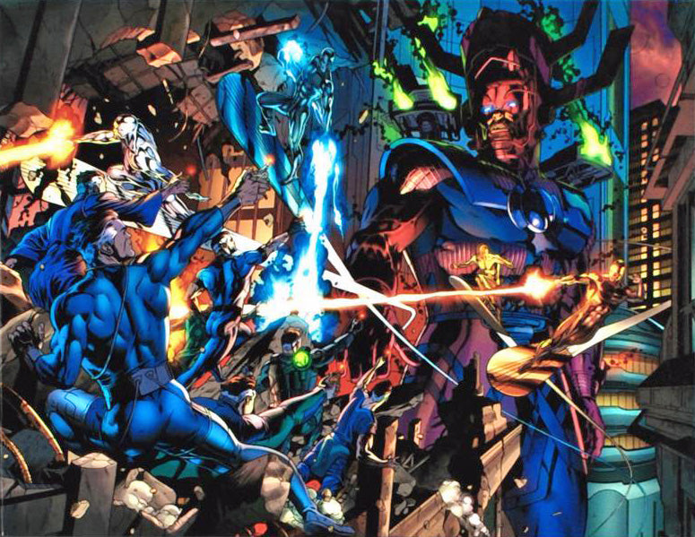 Fantastic Four 571 Marvel Comics Artist Dale Eaglesham Canvas Giclée Print Numbered