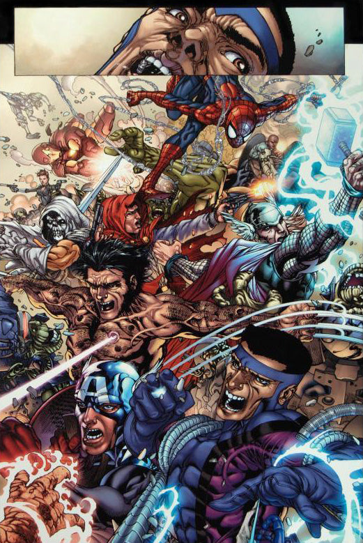 Avengers The Initiative 19 Marvel Comics Artist Harvey Tolibao Canvas Giclée Print Numbered and Framed