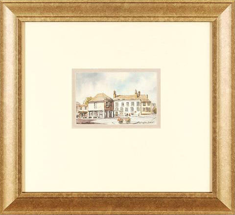 Faringdon Oxon Martin Goode Original Watercolor Painting Artist Signed