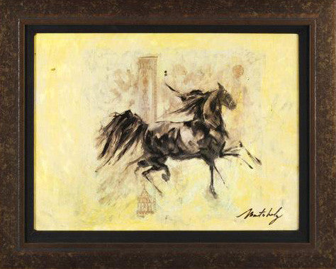 Horses Running V Marta Wiley Mixed Media Painting on Canvas Signed – Art  Deals