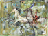 Marta Wiley Original Mixed Media Painting on Canvas Artist Signed and Thumb Printed