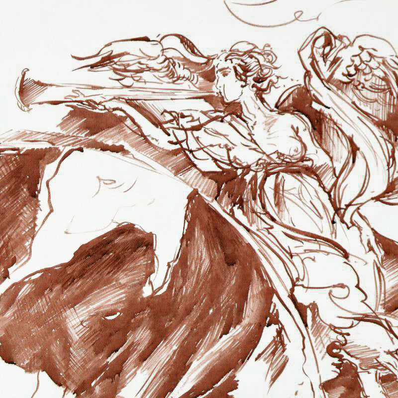 Marta Wiley Original Mixed Media Painting on Canvas Artist Signed and Thumb Printed