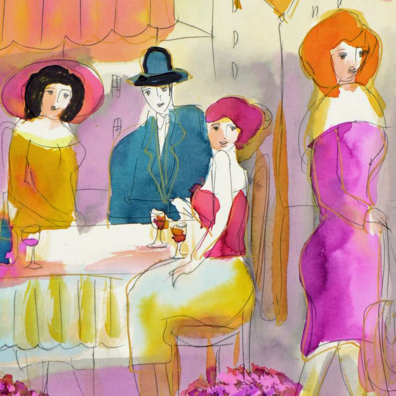 Moshe Leider Original Watercolor Painting Artist Hand Signed