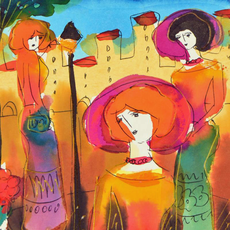 Moshe Leider Original Watercolor Painting Artist Hand Signed