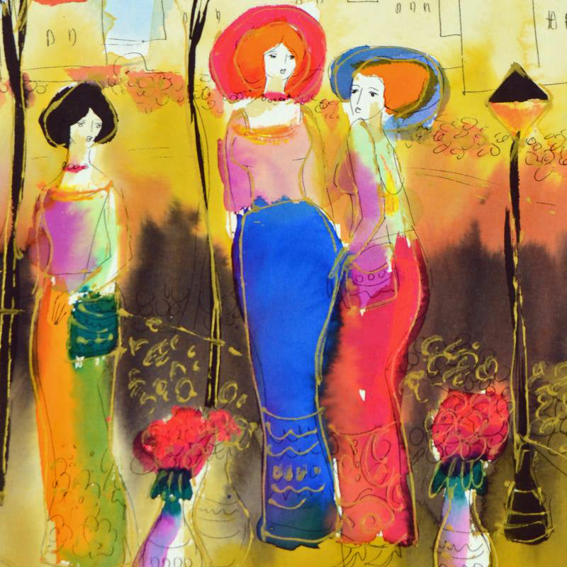 Moshe Leider Untitled Original Watercolor Painting Artist Hand Signed