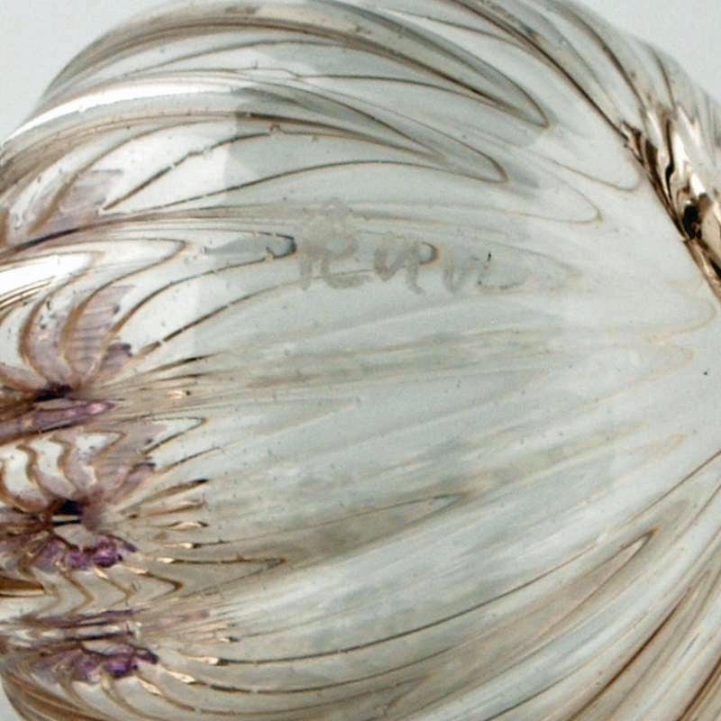 Mariusz Rynkiewicz Hand Blown Glass Pumpkin Sculpture Artist Hand Signed