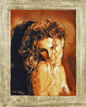 Head Study I Mark Spain Serigraph Print Artist Hand Signed and US Numbered