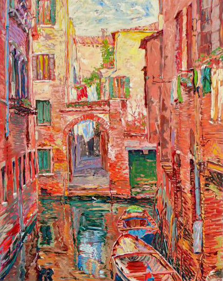 Rio Secondo Marco Sassone Serigraph Print Artist Hand Signed and Numbered