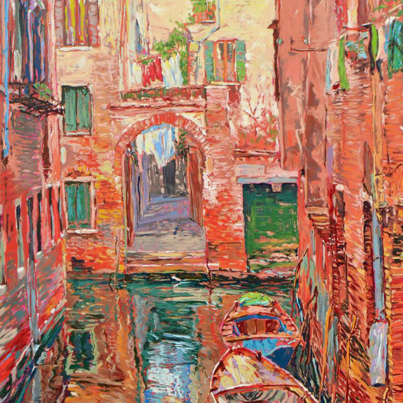 Rio Secondo Marco Sassone Serigraph Print Artist Hand Signed and Numbered