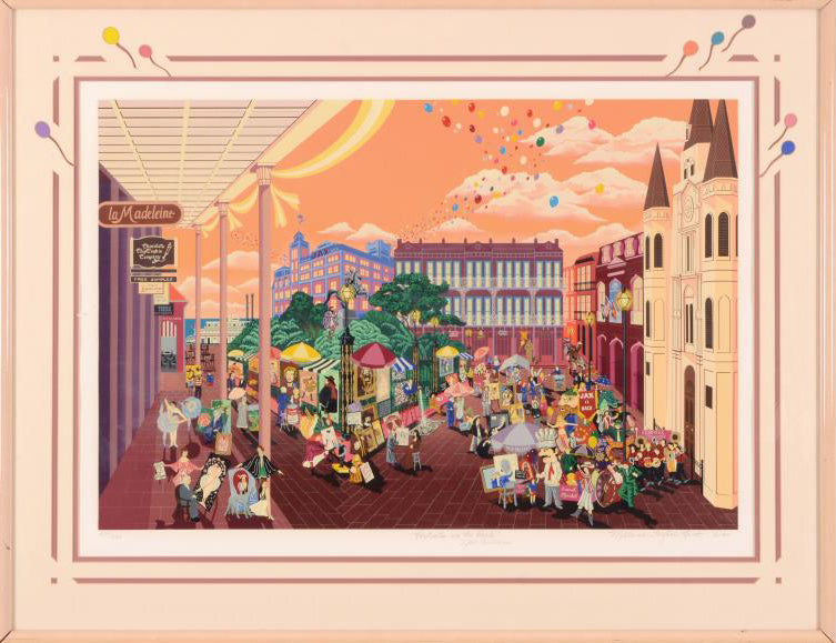 Portraits in the Park New Orleans Melanie Taylor Kent Lithograph Print Artist Hand Signed and Numbered