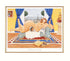 Madonna avec Pussy Matthew Watts Lithograph Print Artist Hand Signed Numbered and Matted