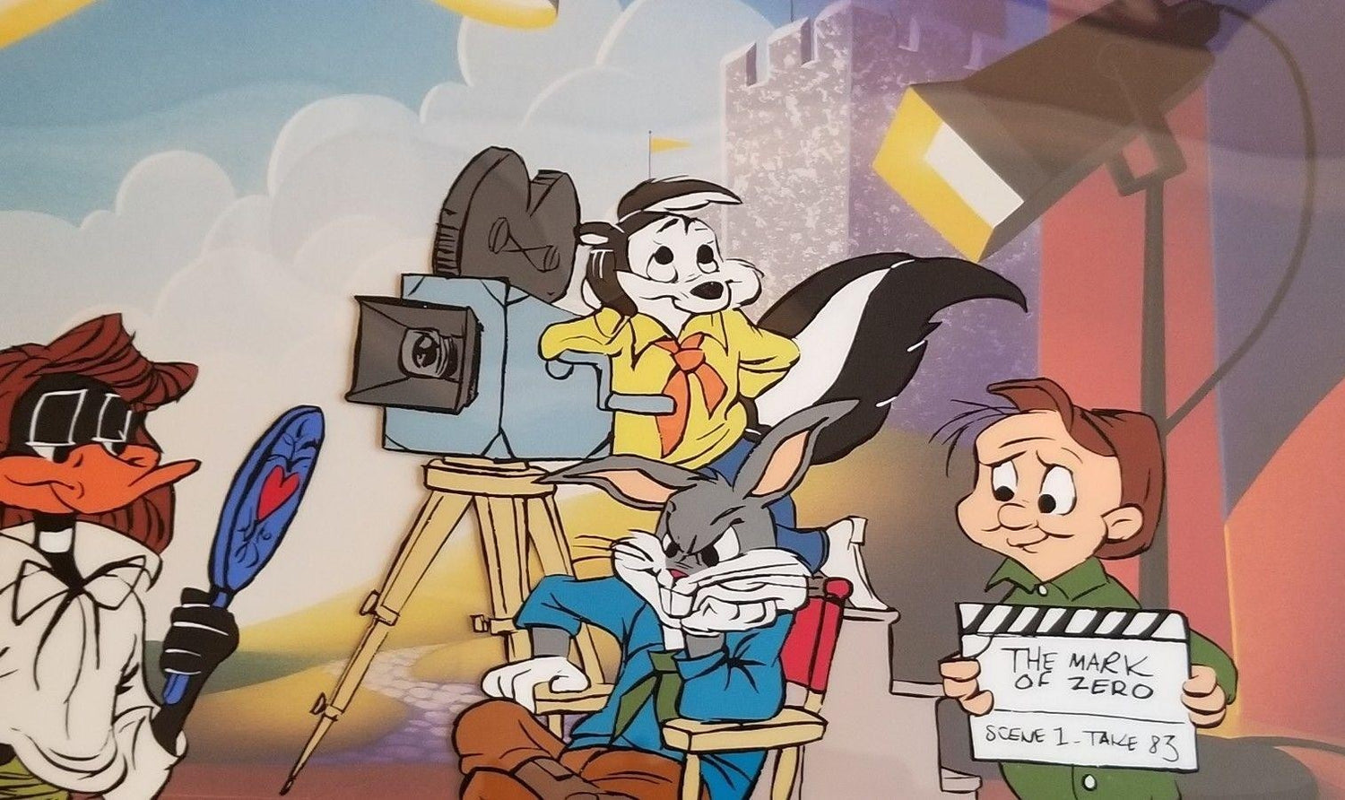 Mark of Zero Hand Painted Animation Cel Artist Chuck Jones Hand Signed and Numbered