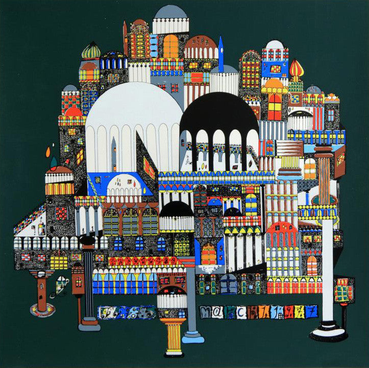 Atlantis Ovadia Alkara Serigraph Print Artist Hand Signed and Numbered