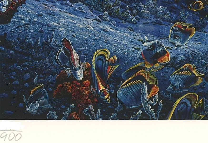 Oasis Robert Lyn Nelson Mixed Media Print Artist Hand Signed and Numbered