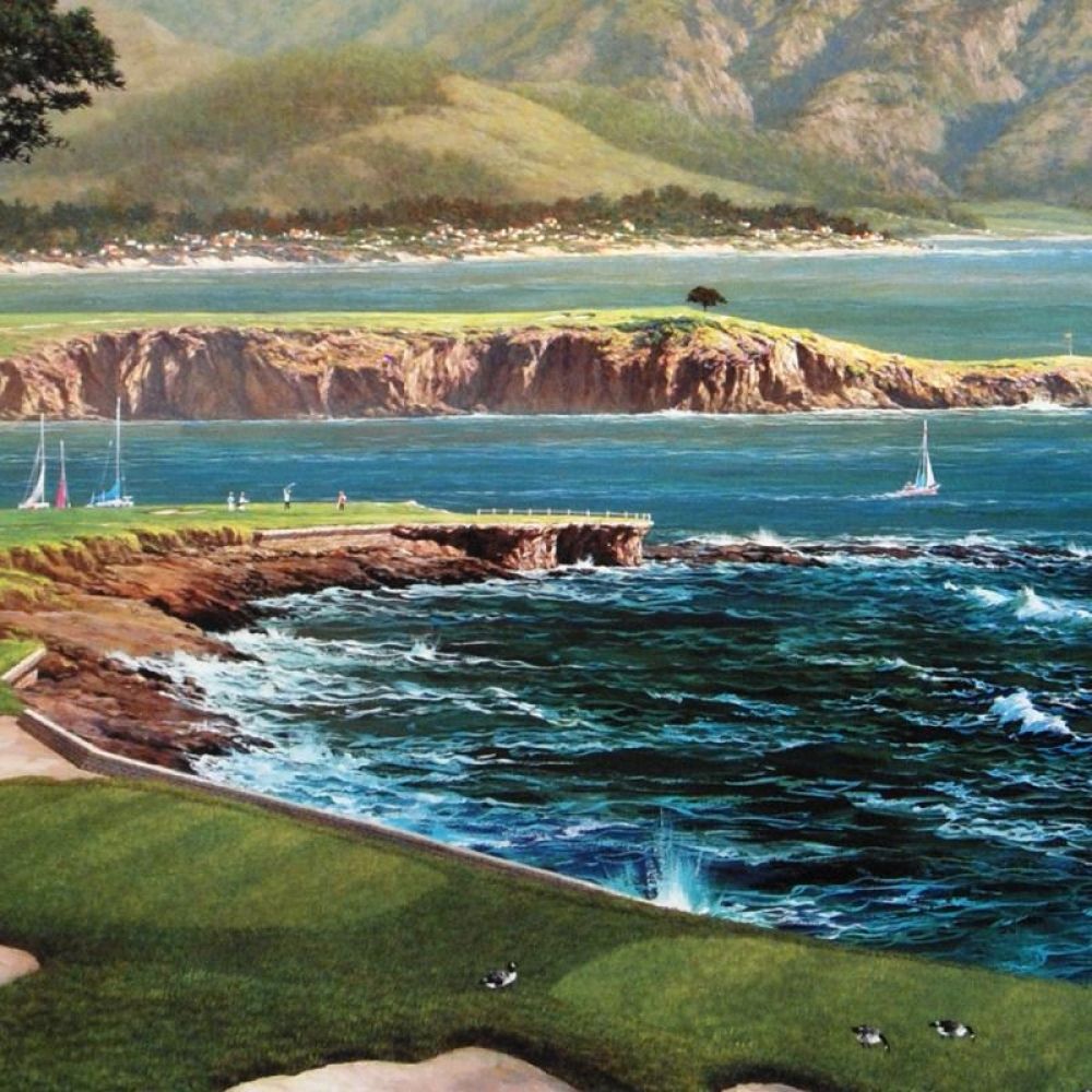 On a Clear Day Alexander Chen Artist Proof Lithograph Print Artist Hand Signed and AP Numbered
