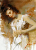 White Camisole Pino Daeni Artist Proof Canvas Giclée Artist Hand Embellished, Signed and Numbered