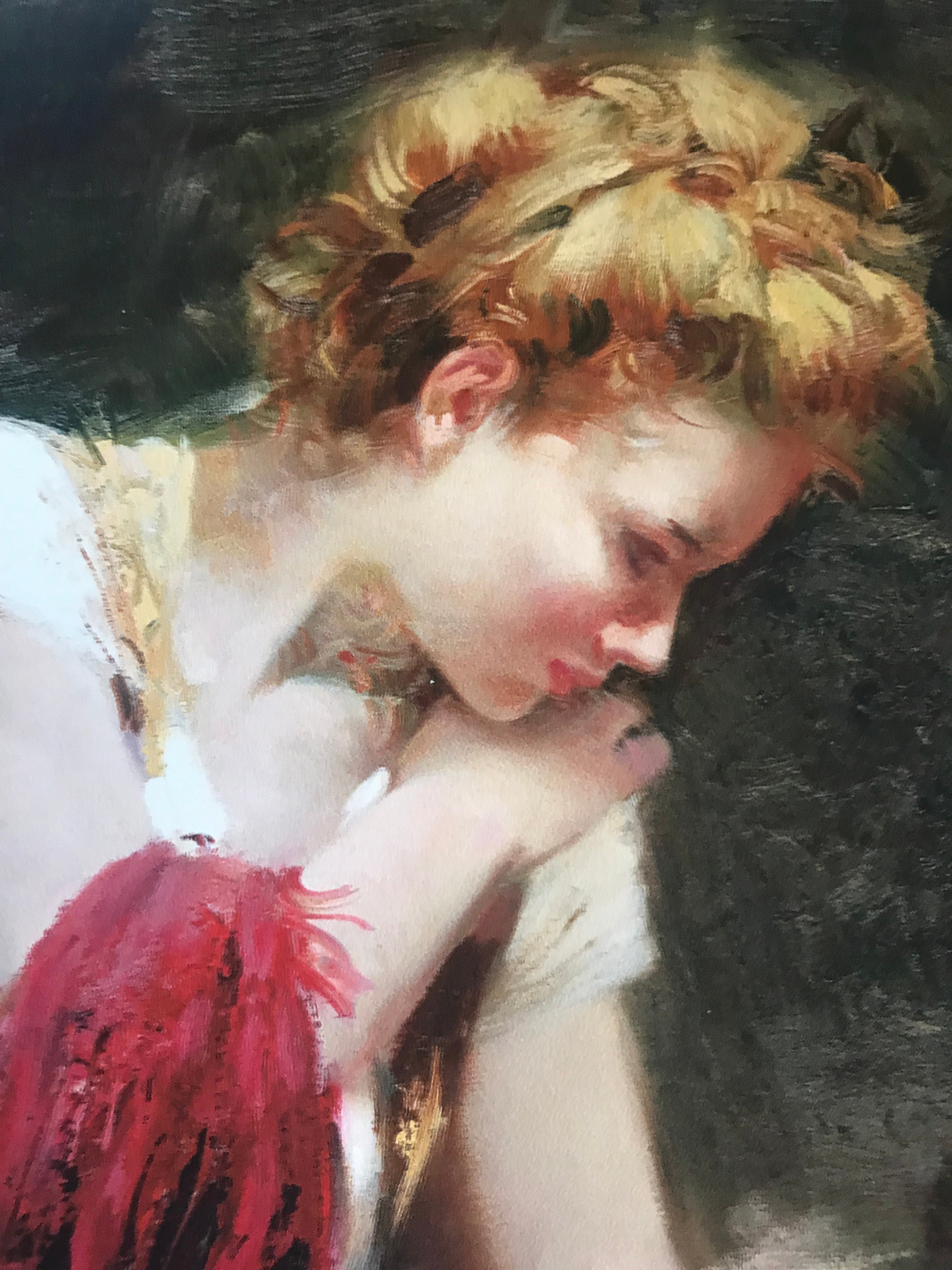 Anticipation Pino Daeni Giclée Print Artist Hand Signed and Numbered