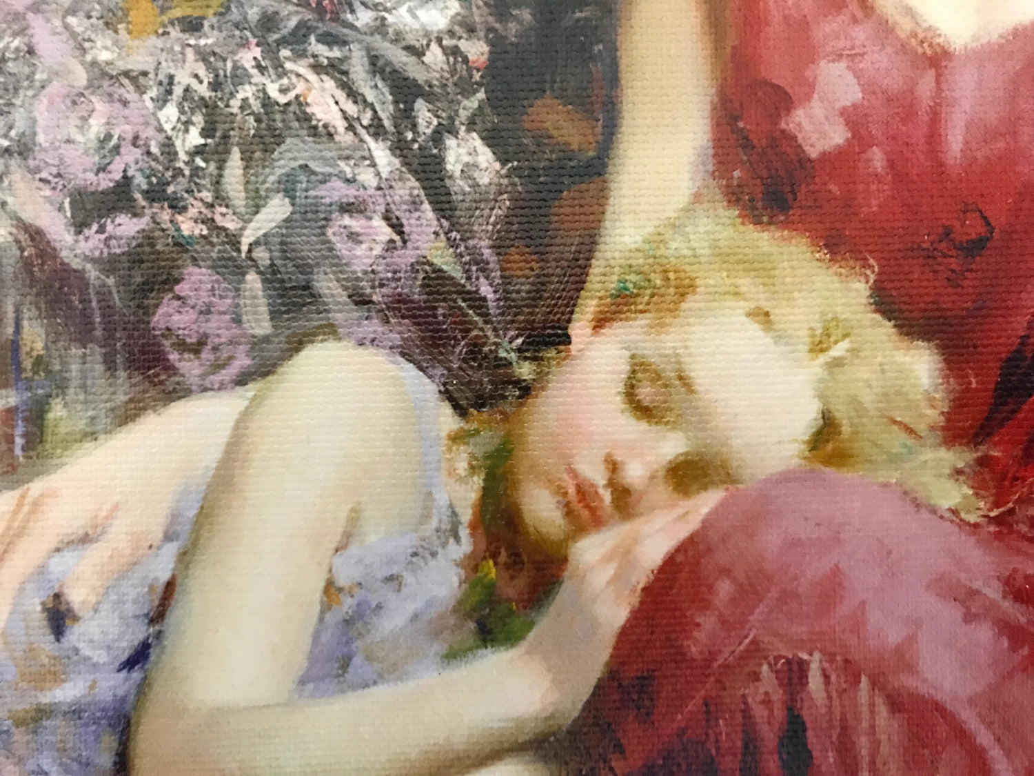 A Mothers Love Pino Daeni Canvas Giclée Print Artist Hand Signed and Numbered