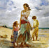 Golden Afternoon Pino Daeni Giclée Print Artist Hand Signed and Numbered
