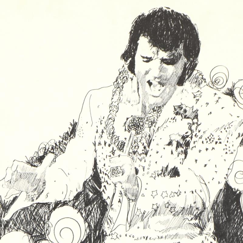 Elvis Dancing Paul Blaine Henrie Printers Proof Edition Lithograph Print Artist Hand Signed and PP Numbered