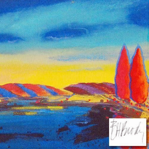 Playing with the Seasons I B H Brody Serigraph Print Artist Hand Signed and Numbered