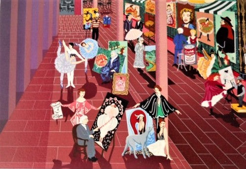 Portraits in the Park New Orleans Melanie Taylor Kent Lithograph Print Artist Hand Signed and Numbered