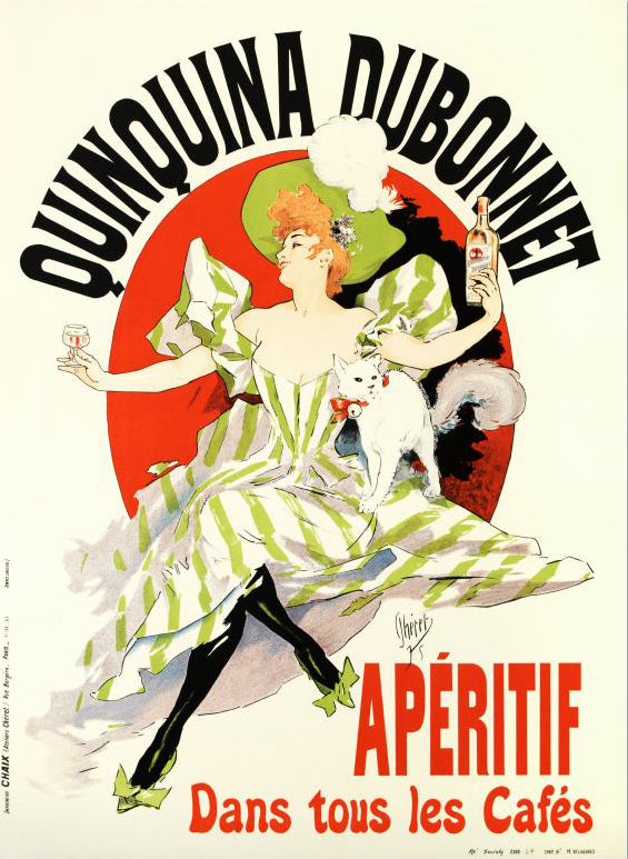 Quinquina Dubonnet RE Society Hand Pulled Lithograph Print Numbered and Signed