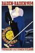 Baden Baden RE Society Hand Pulled Fine Art Lithograph Print Lithographer Hand Signed and Numbered