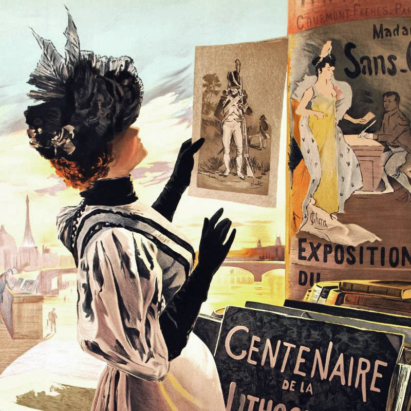 Exposition Du Centenaire RE Society Hand Pulled Lithograph Print Hand Signed and Numbered