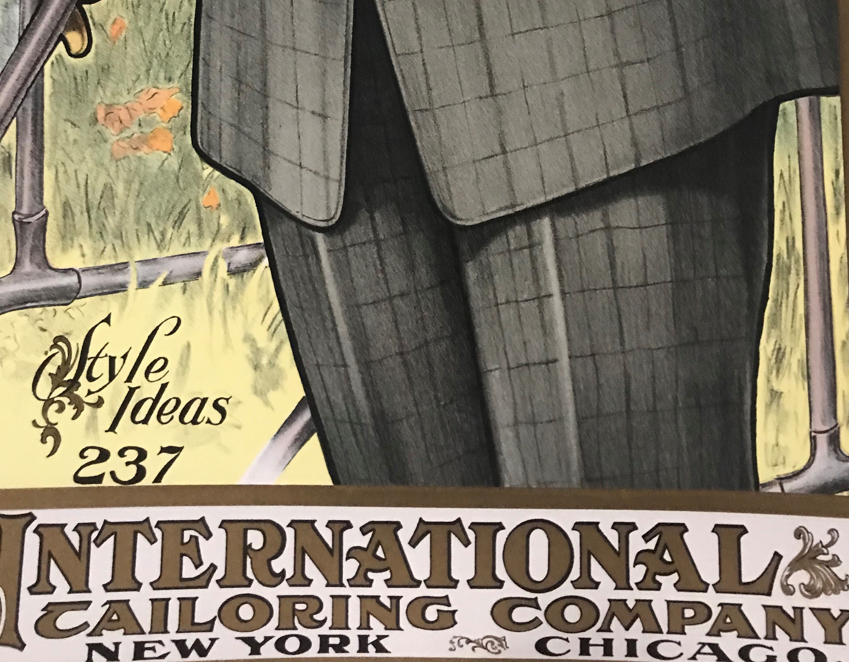 International Tailoring RE Society Hand Pulled Lithograph Print Signed Numbered