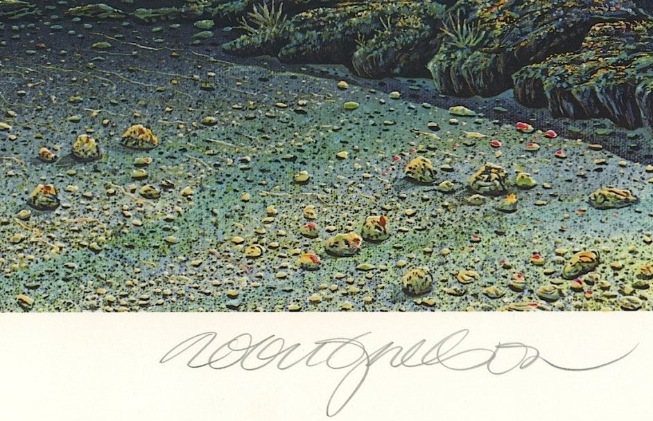 Two Worlds Robert Lyn Nelson Mixed Media Print Artist Hand Signed and Numbered