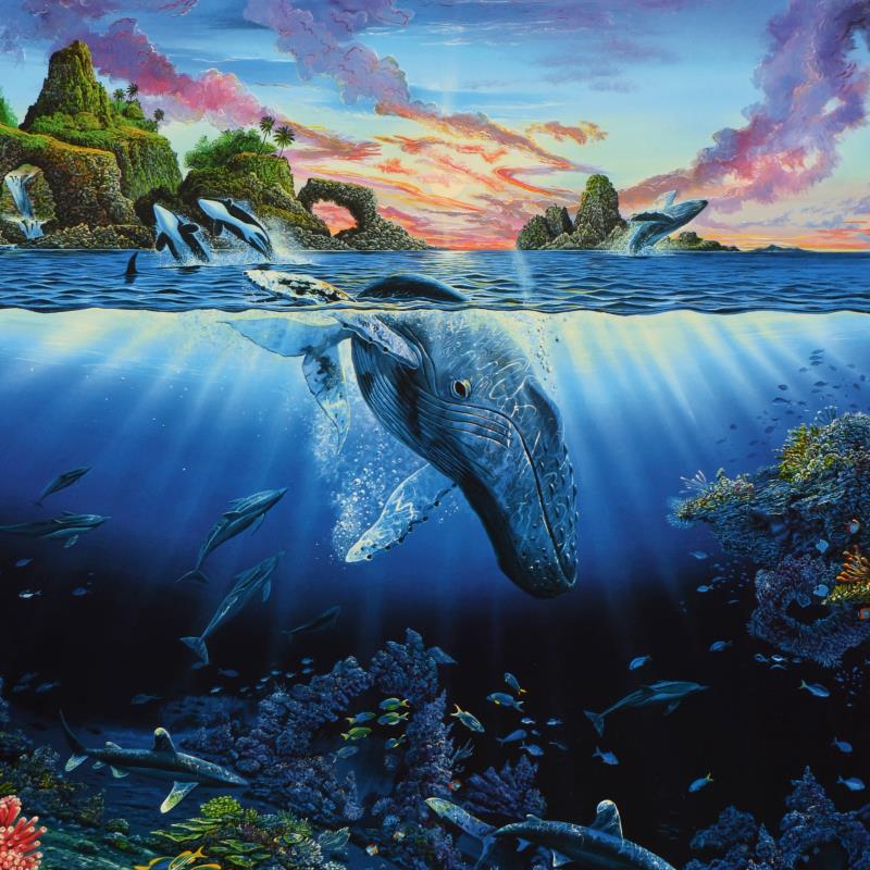 Three Worlds Robert Lyn Nelson Lithograph Print Artist Hand Signed