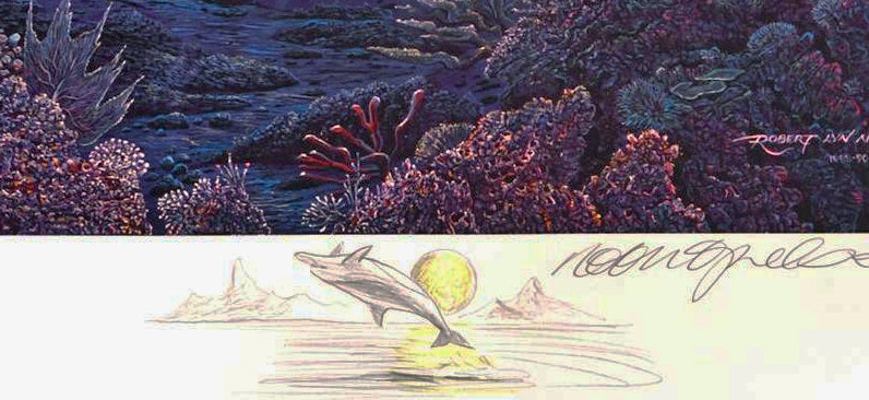 Hope for the Future Robert Lyn Nelson Mixed Media Print with Artist Hand Drawn Remarque Signed and Numbered