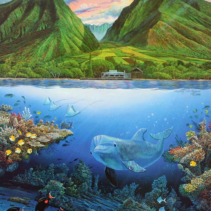 Chez Paul Robert Lyn Nelson Mixed Media Print Artist Hand Signed and Numbered