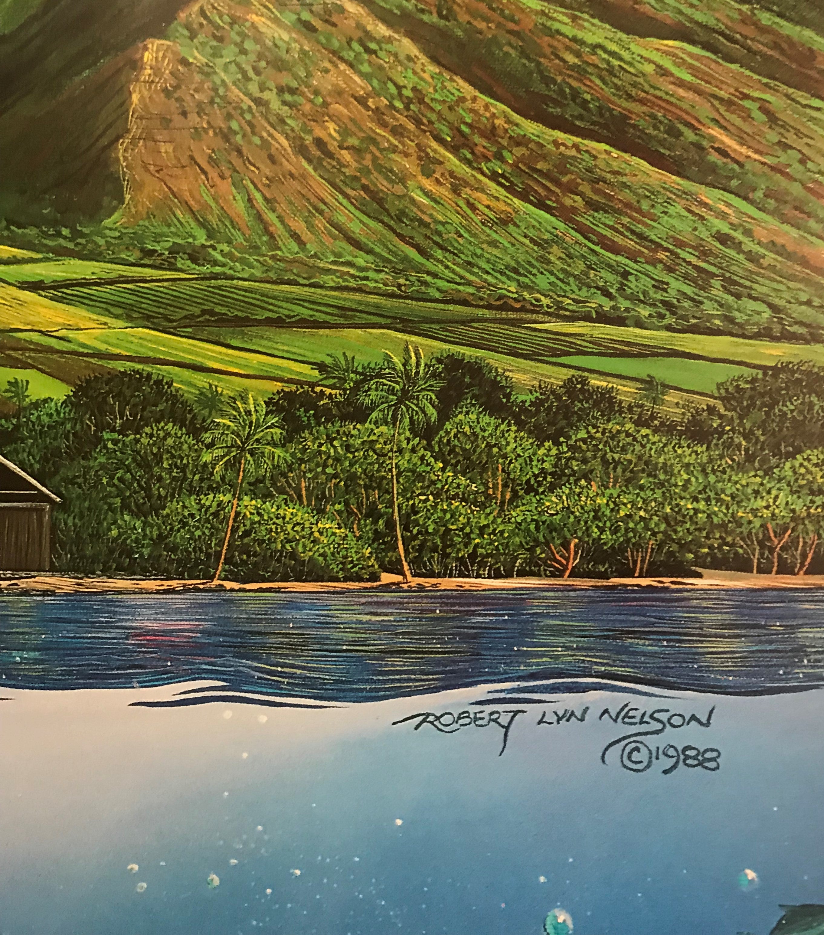 Chez Paul Robert Lyn Nelson Mixed Media Print Artist Hand Signed and Numbered
