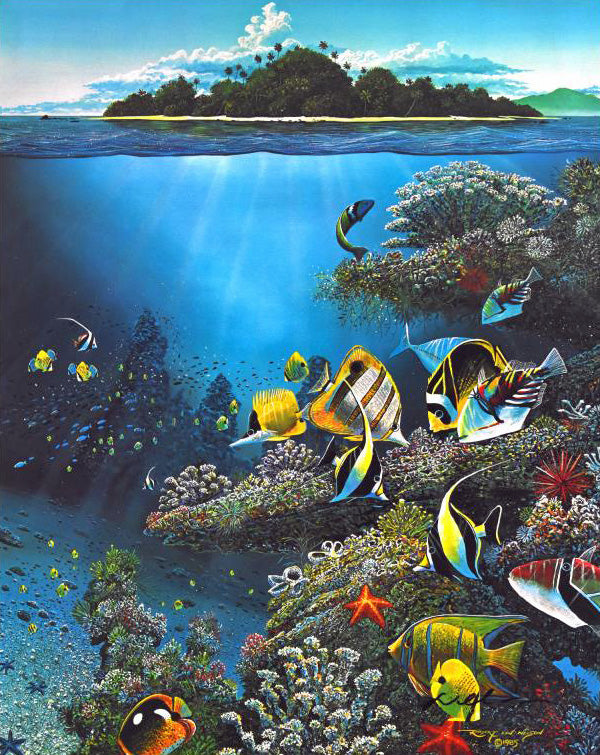 Undersea Song Robert Lyn Nelson Art Poster on Art Paper Hand Signed