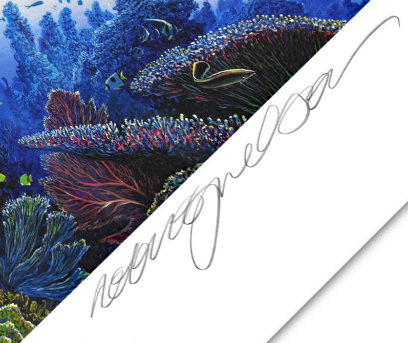 Diamonds of the Sea Robert Lyn Nelson Mixed Media Print Hand Signed and Numbered