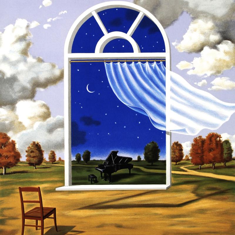 Nocture in E Flat Major Rafal Olbinski Lithograph Print Artist Hand Signed and Numbered