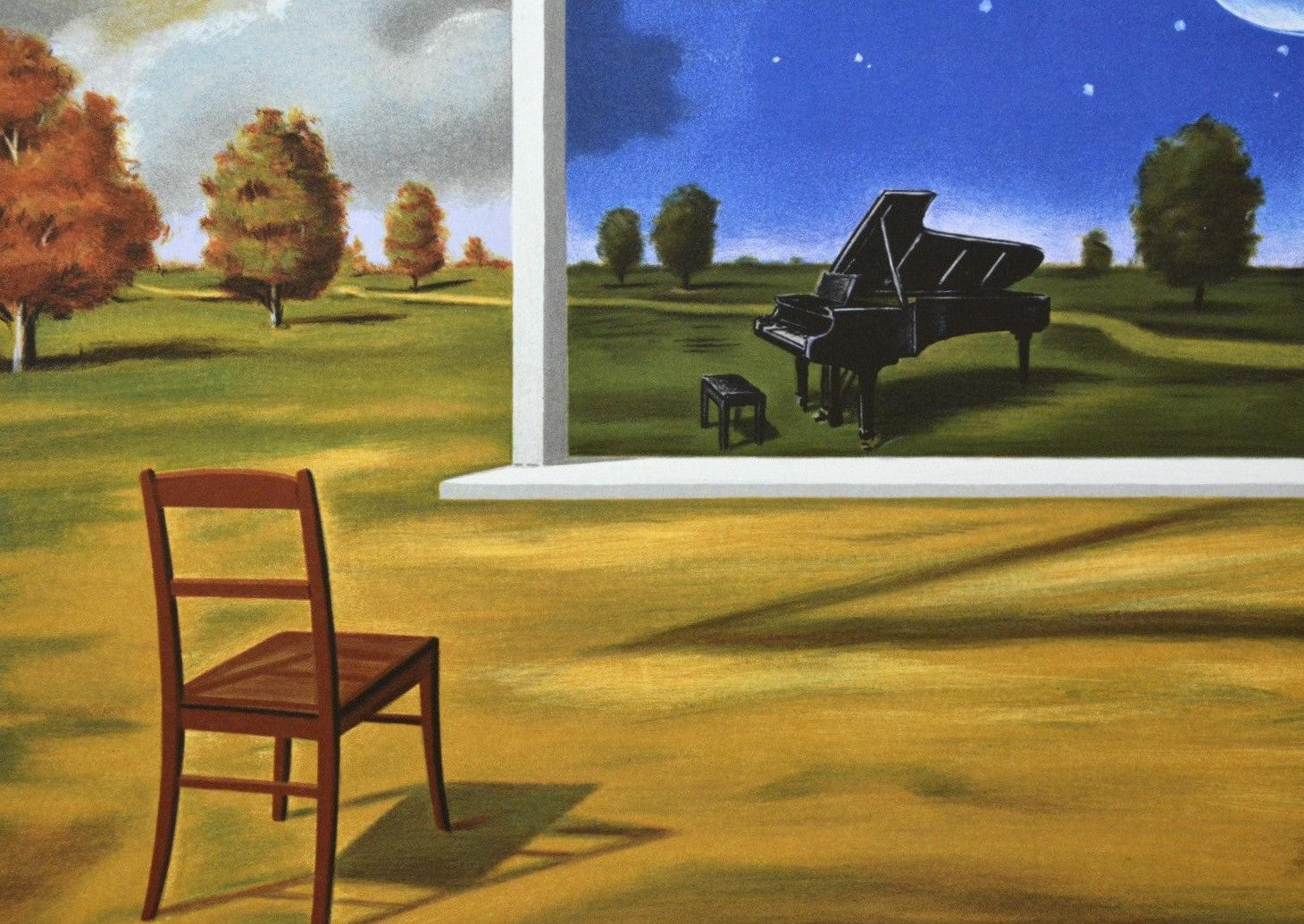 Nocture in E Flat Major Rafal Olbinski Lithograph Print Artist Hand Signed and Numbered