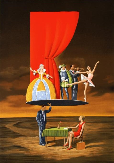 Predictable Assumption Rafal Olbinski Lithograph Print Artist Hand Signed and Numbered